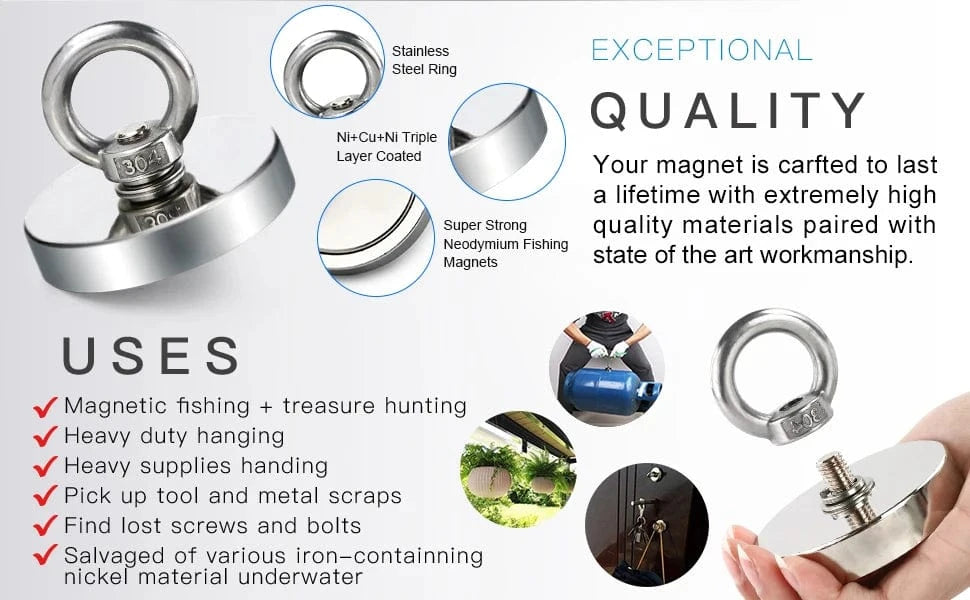 China China Super Magnet Strong Super Powerful Neodymium Magnets N52 Iman Ima Magnetic Fishing Magneat Magnetti Neomidium Imans Search Hook