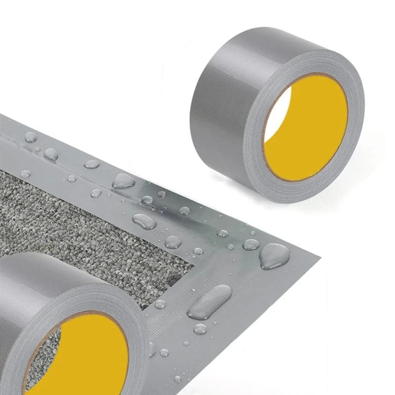China China Super Sticky Cloth Duct Tape Carpet Floor Waterproof Tapes High Viscosity Silvery Grey Adhesive Tape DIY Home Decoration 10M