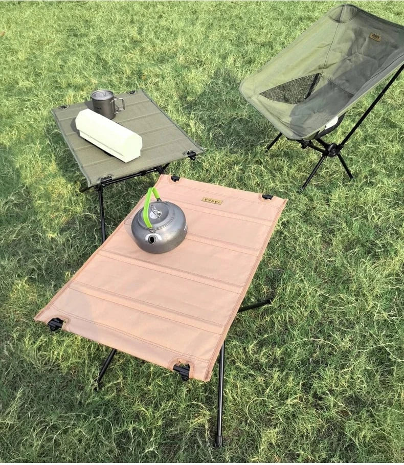 China China TARKA Camping Oxford Fabric Table Folding Desk Lightweight Foldable Cloth Tables Outdoor Fishing Picnic Desk Camping Equipment