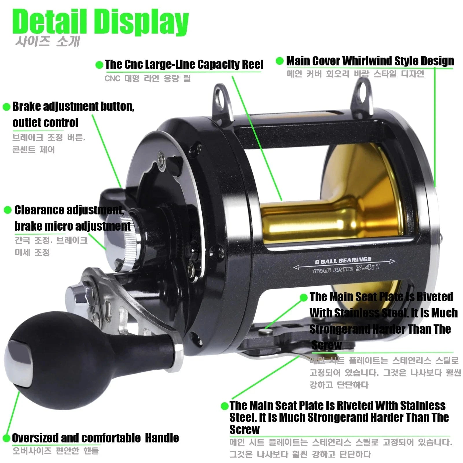 China China TG12000 Trolling Drum Fishing Reels All Aluminum Alloy Body Sea Saltwater Accessories Drag 30KG Jigging Reel Boat Carretilha De Pesca
