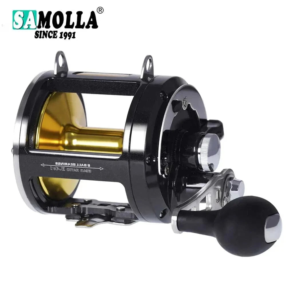 China China TG12000 Trolling Drum Fishing Reels All Aluminum Alloy Body Sea Saltwater Accessories Drag 30KG Jigging Reel Boat Carretilha De Pesca