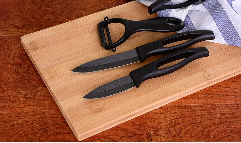 China China Timhome Zirconia Ceramic Knife Set 6" 5" 4" 3" Inch With Hollow Handle Kitchen Cooking Tools