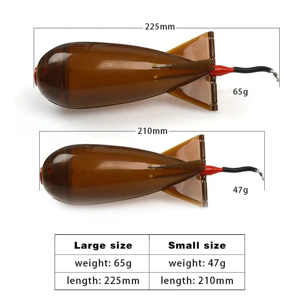 China China TOLU Fishing Rocket Feeder Large Small Spod Bomb Float Lure Bait Holder 2 Size Pellet Rockets Feeders Position Gear Accessories