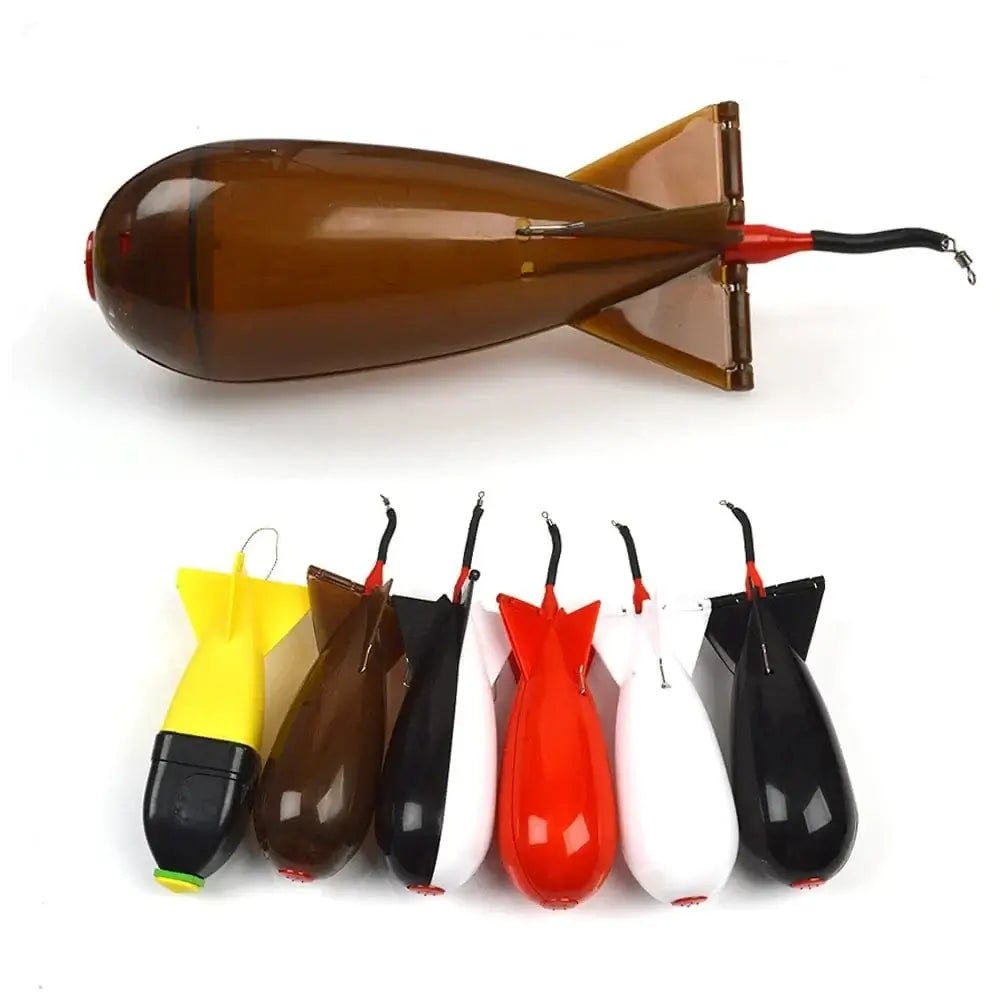 China China TOLU Fishing Rocket Feeder Large Small Spod Bomb Float Lure Bait Holder 2 Size Pellet Rockets Feeders Position Gear Accessories