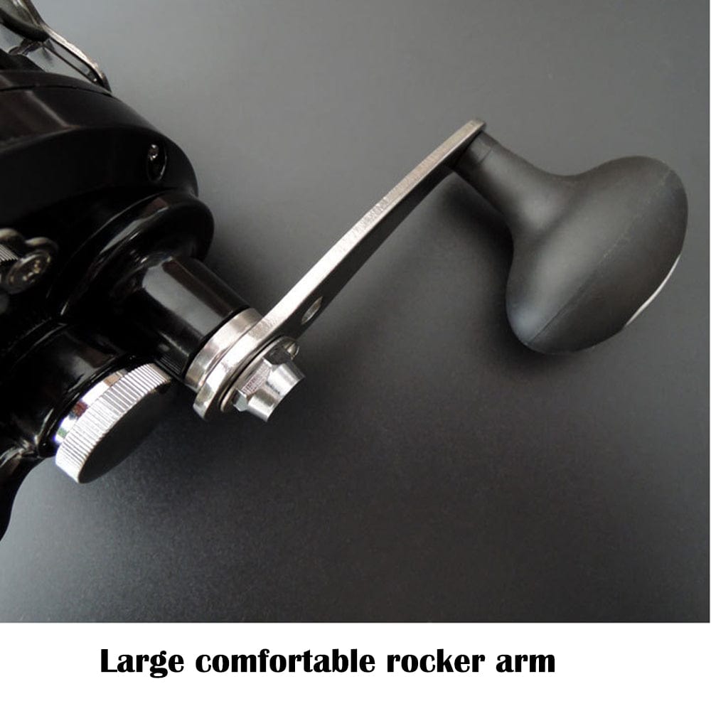 China China TR12000 / Right Hand TR12000 Big Trolling Drum Fishing Reels 3.4:1 Gear Ratio 8+1BB All Aluminum Alloy Body Max Drag 30kg Sea Fishing Trolling Reel
