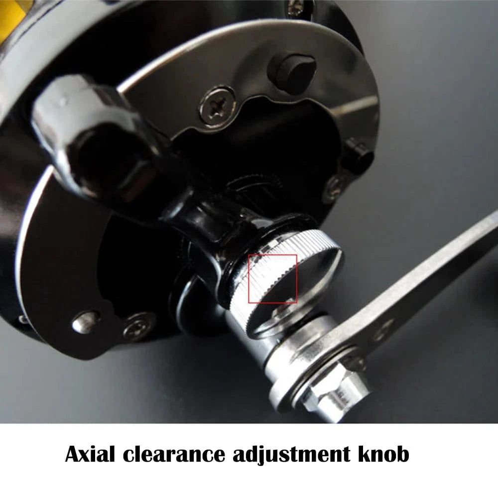 China China TR12000 / Right Hand TR12000 Big Trolling Drum Fishing Reels 3.4:1 Gear Ratio 8+1BB All Aluminum Alloy Body Max Drag 30kg Sea Fishing Trolling Reel
