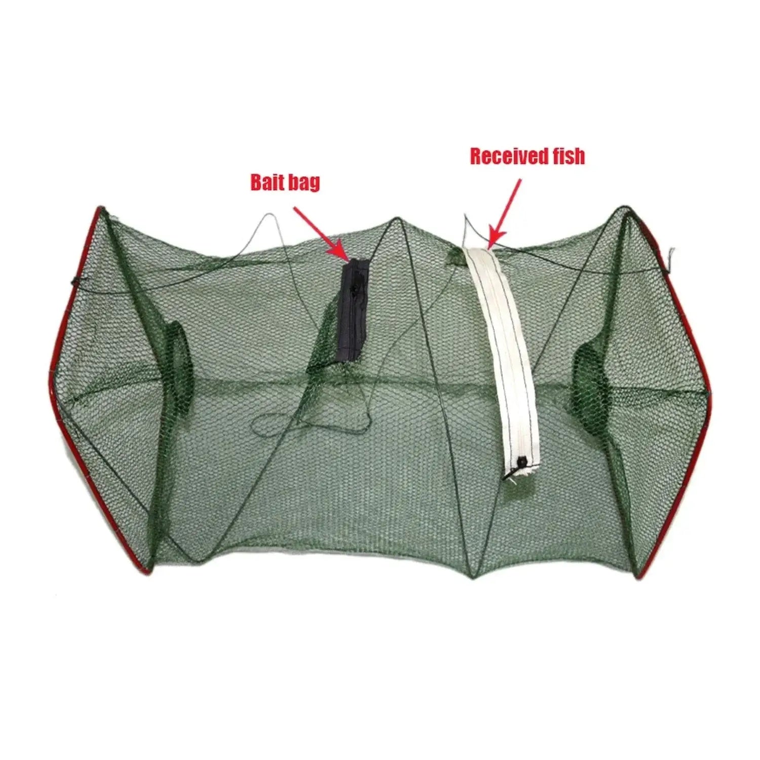 China China Trap Rectangular Crab Trap Crawfish Fishing Net Fishing Bait Trap Fishing Shrimp Net Trap Foldable Casting Net Fish Cage