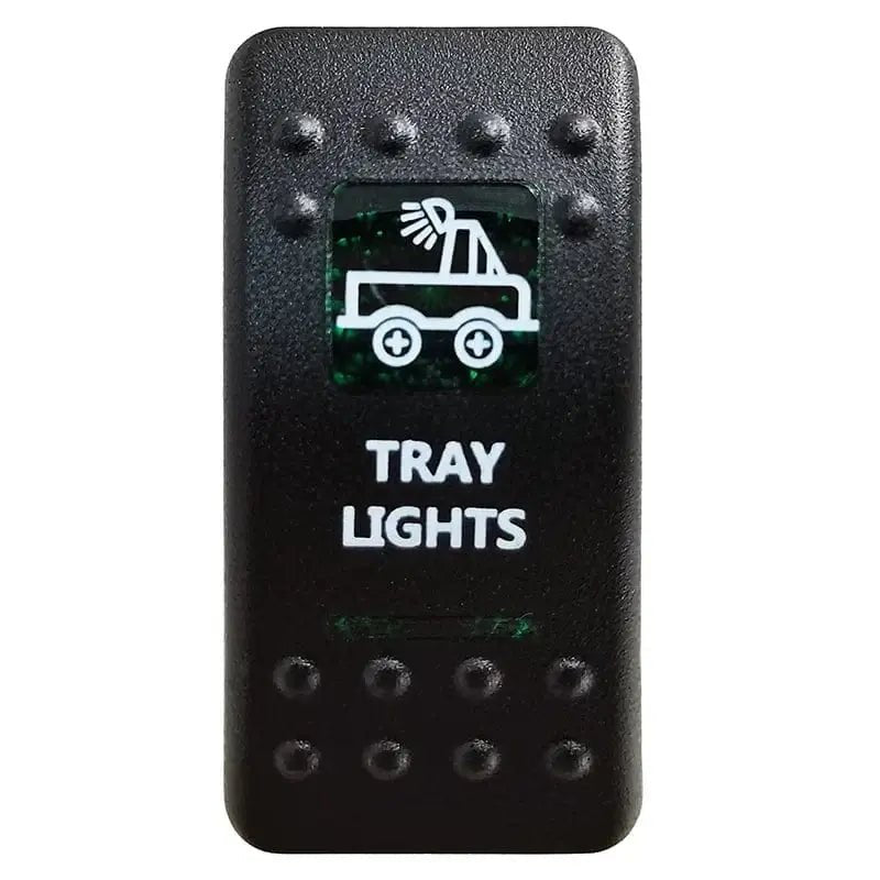 China China Tray Lights Green Led Light Bar Rocker Switch SPST 5Pins/DPDT 7Pins For Car Marine Boat IP68 NARVA Carling ARB Auto Parts Camper Replacement