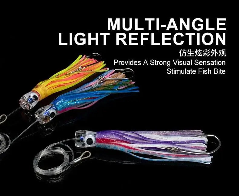 China China Trolling Skirt Tuna Lures 50g/16.5cm Sinking Boat UV Light Fishing Saltwater Lures for Marlin Sea Trolling Fishing Bait