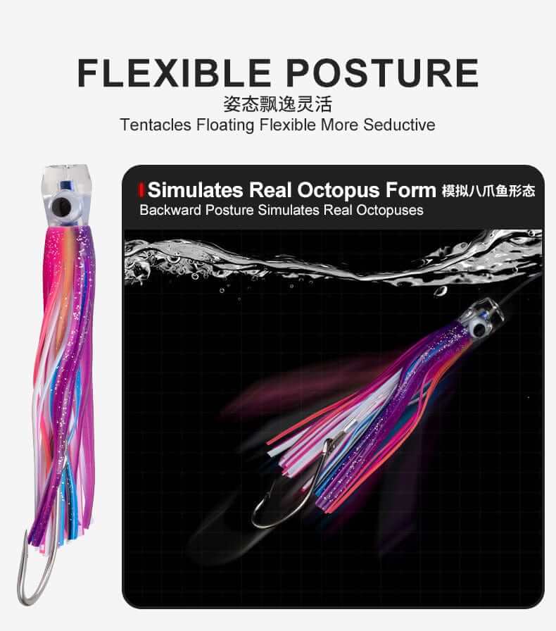 China China Trolling Skirt Tuna Lures 50g/16.5cm Sinking Boat UV Light Fishing Saltwater Lures for Marlin Sea Trolling Fishing Bait