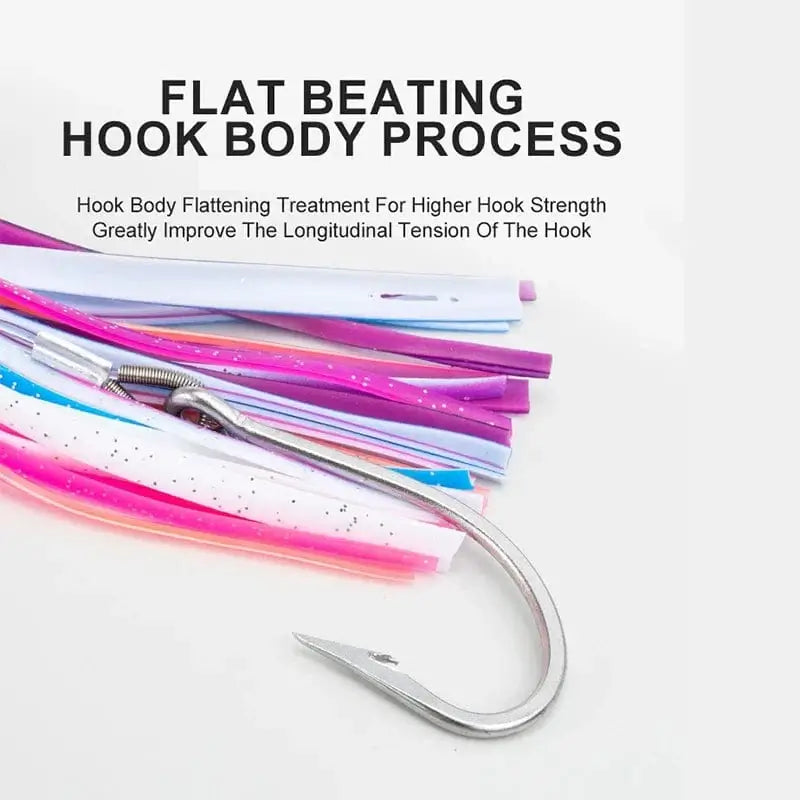 China China Trolling Skirt Tuna Lures 50g/16.5cm Sinking Boat UV Light Fishing Saltwater Lures for Marlin Sea Trolling Fishing Bait