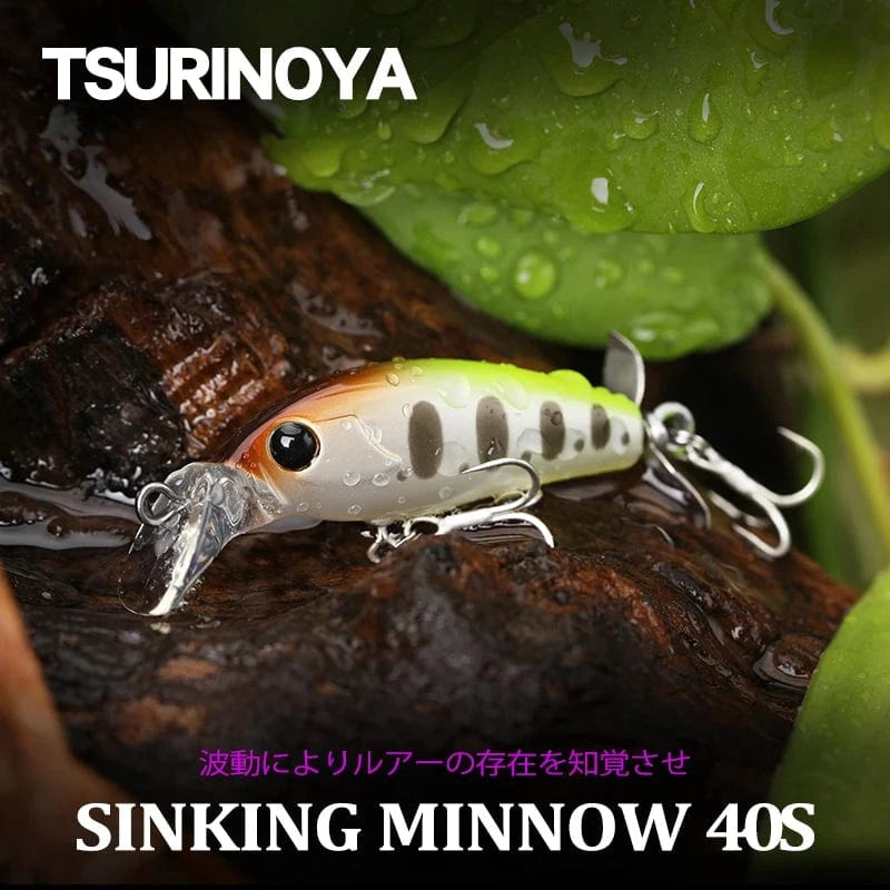 China China TSURINOYA 40S Sinking Minnow Fishing Lure 40mm 3.7g SENTRY Artificial Hard Bait For Light Game Ajing Rockfish Bass Pike Jerkbait