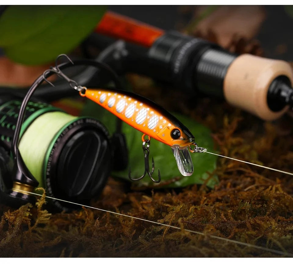 China China TSURINOYA 51mm 5.8g Sinking Minnow Intruder 51S River Fishing Lure Light Game Fishing Lure Stream Hard Bait Perch Pike Trout