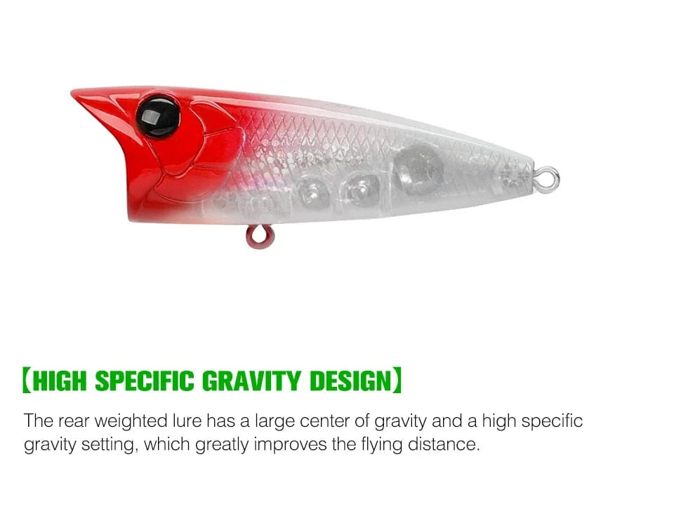 China China TSURINOYA 70mm 12g Fishing Lure Topwater Popper RIPPER 70F Long Casting Hard Bait Pike Bass Game Big Mouse Surface Model Wobble