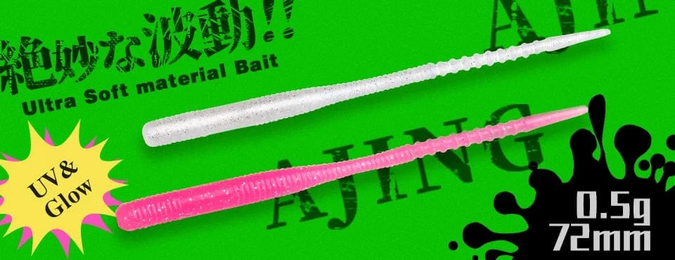 China China TSURINOYA Soft Bait Fishing Lure FLAME 3.0in 1.8g 18pcs Silicone Worm Bass Pike Light Game Fishing Rig Tackle Swimbait