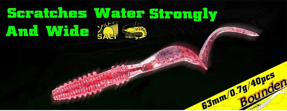 China China TSURINOYA Soft Bait Fishing Lure FLAME 3.0in 1.8g 18pcs Silicone Worm Bass Pike Light Game Fishing Rig Tackle Swimbait