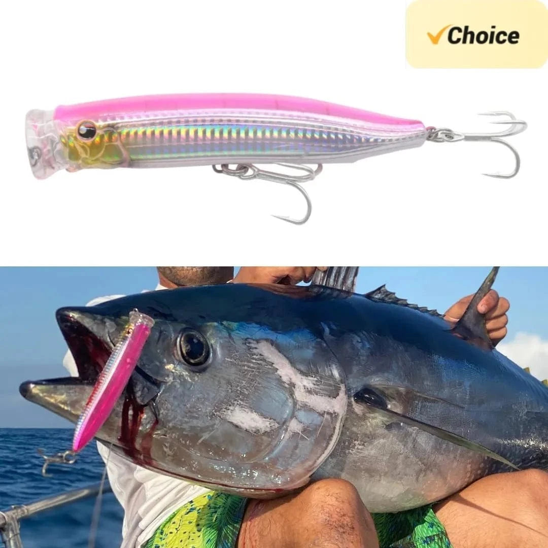 China China TSUYOKI Topwater lure Feed Popper Fishing 150mm 54g Spinning Bait Trolling Fishing Bass Tackle House Big Game Tuna Gt Lures