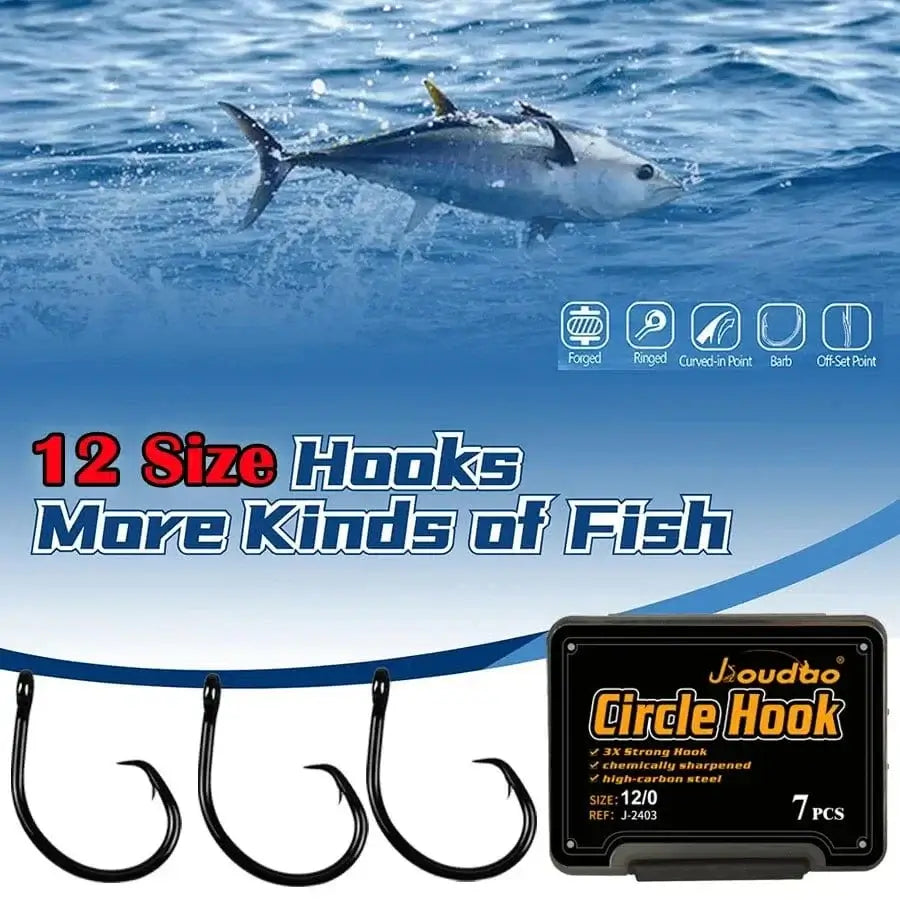 China China Tuna Fishhook Offset Circle Hooks for Big Game Saltwater Fishing Hook 4# 1# 1/0# 2/0# 3/0# 4/0# 5/0# 6/0# 7/0# 8/0# 10/0# 12/0#