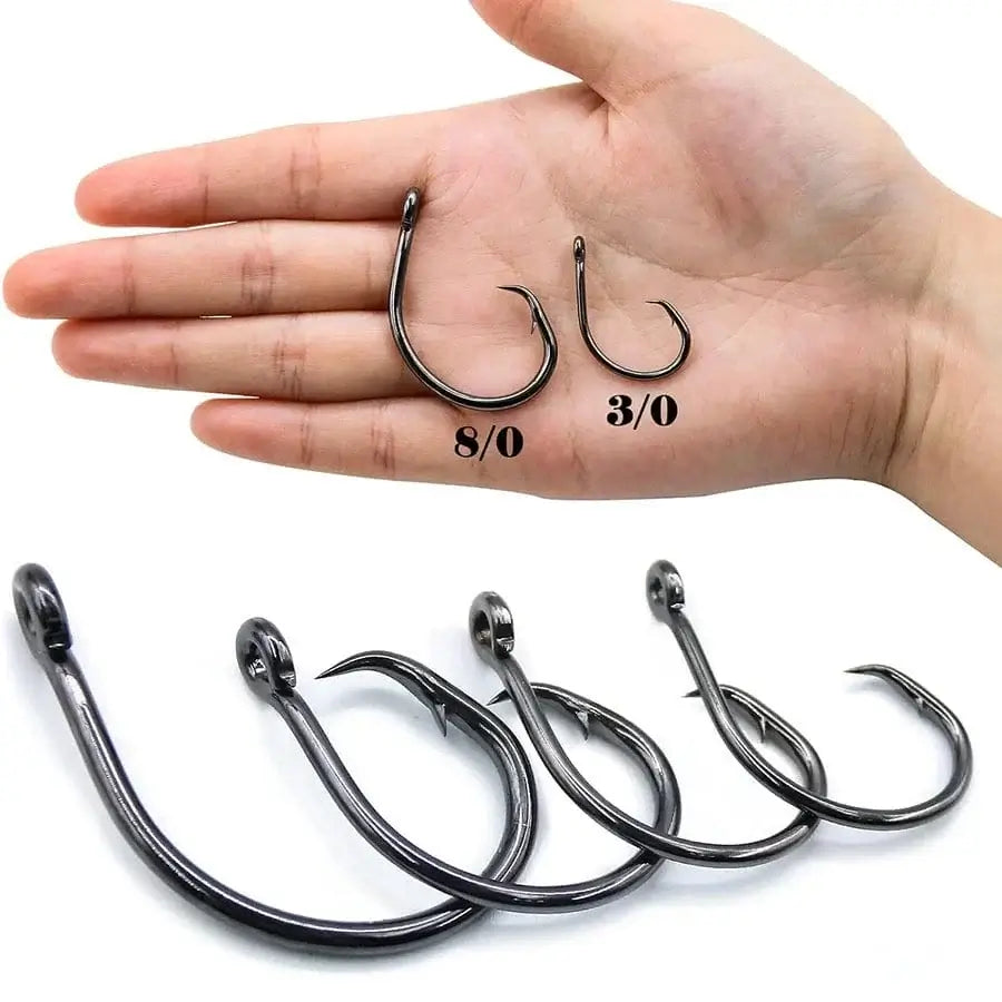 China China Tuna Fishhook Offset Circle Hooks for Big Game Saltwater Fishing Hook 4# 1# 1/0# 2/0# 3/0# 4/0# 5/0# 6/0# 7/0# 8/0# 10/0# 12/0#