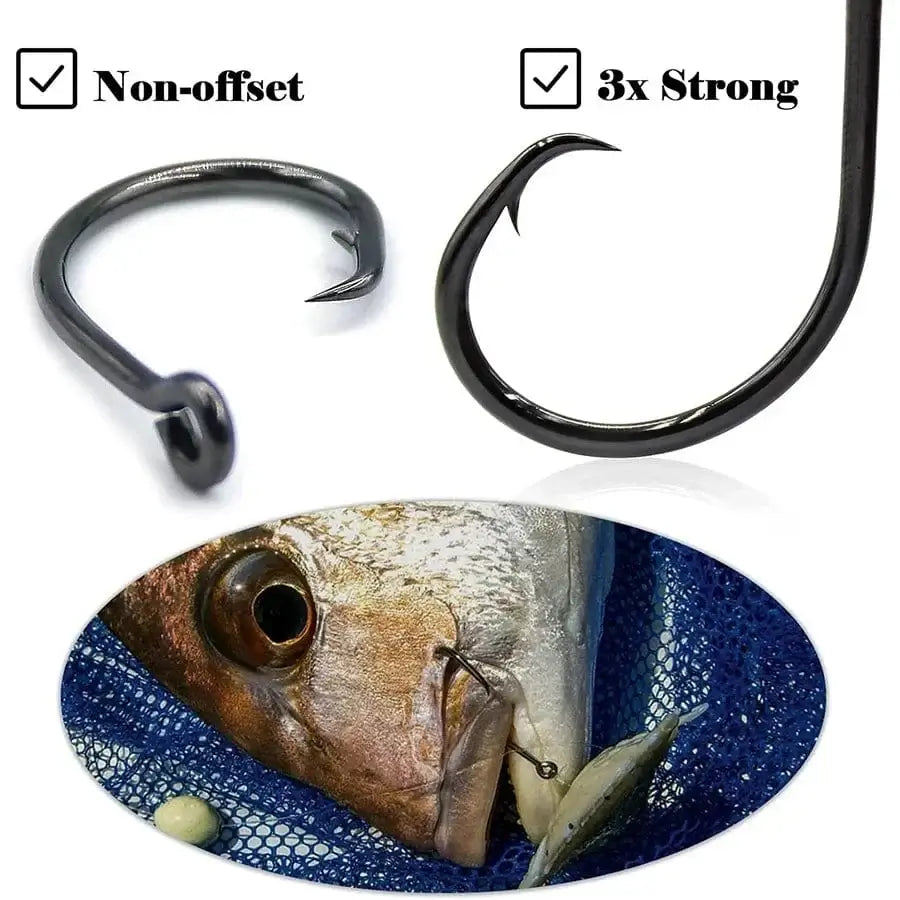 China China Tuna Fishhook Offset Circle Hooks for Big Game Saltwater Fishing Hook 4# 1# 1/0# 2/0# 3/0# 4/0# 5/0# 6/0# 7/0# 8/0# 10/0# 12/0#