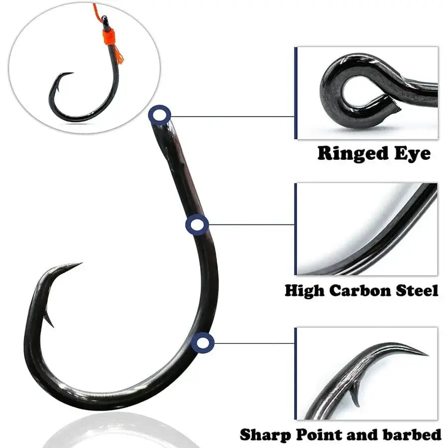 China China Tuna Fishhook Offset Circle Hooks for Big Game Saltwater Fishing Hook 4# 1# 1/0# 2/0# 3/0# 4/0# 5/0# 6/0# 7/0# 8/0# 10/0# 12/0#