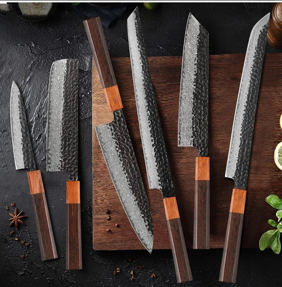 China China TURWHO 1-7 Pieces Japanese Chef Knives