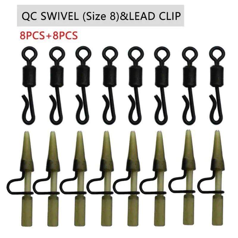 China China Type B 6pcs Carp Fishing Accessories Hair Rig Fishing Hook Set Ready Made Tied Rigging With Fishing Line Boilie Hook For Carp Tackle