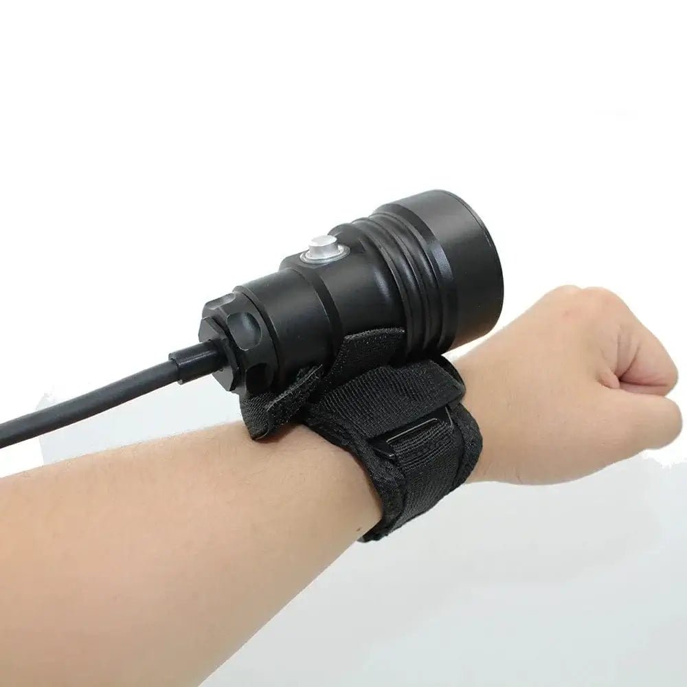 China China Underwater XHP70 LED Diving flashlight Waterproof Split wrist Led light Scuba dive Torch Lamp Light USE 4x 18650 Battery