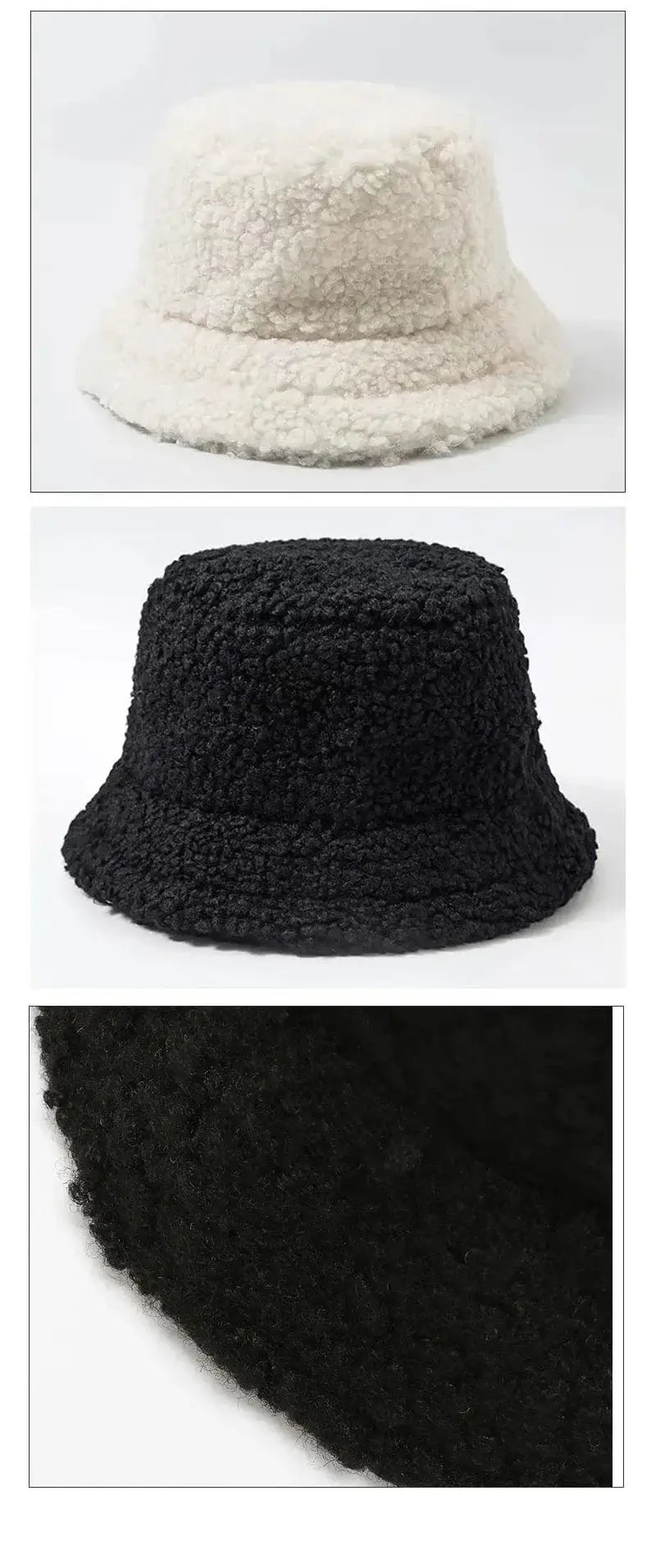 China China Unisex Harajuku Bucket Hat Solid Men Fishing Fisherman Hat Autumn Winter Lamb Wool Outdoor Warm Panama Cap For Women