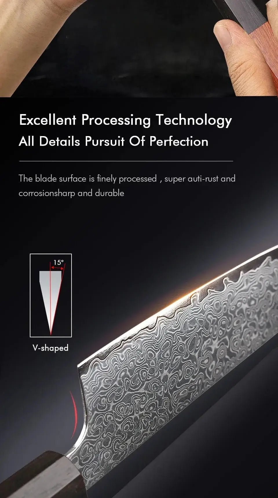 China China Utility knife / 5 inch TURWHO 5" Kitchen Utility Knife Japanese Hand Forged Damascus Steel Chef Knives Vegetable Meat Peeling Fruit Knife Cooking Tools