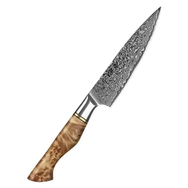 China China utilityknife / 5 inch HEZHEN 5 inch Utility Knife Real 67 Layer Damascus Super Steel Super Cook Knife Pretty Peeling Knife Super Sharp Kitchen Knife