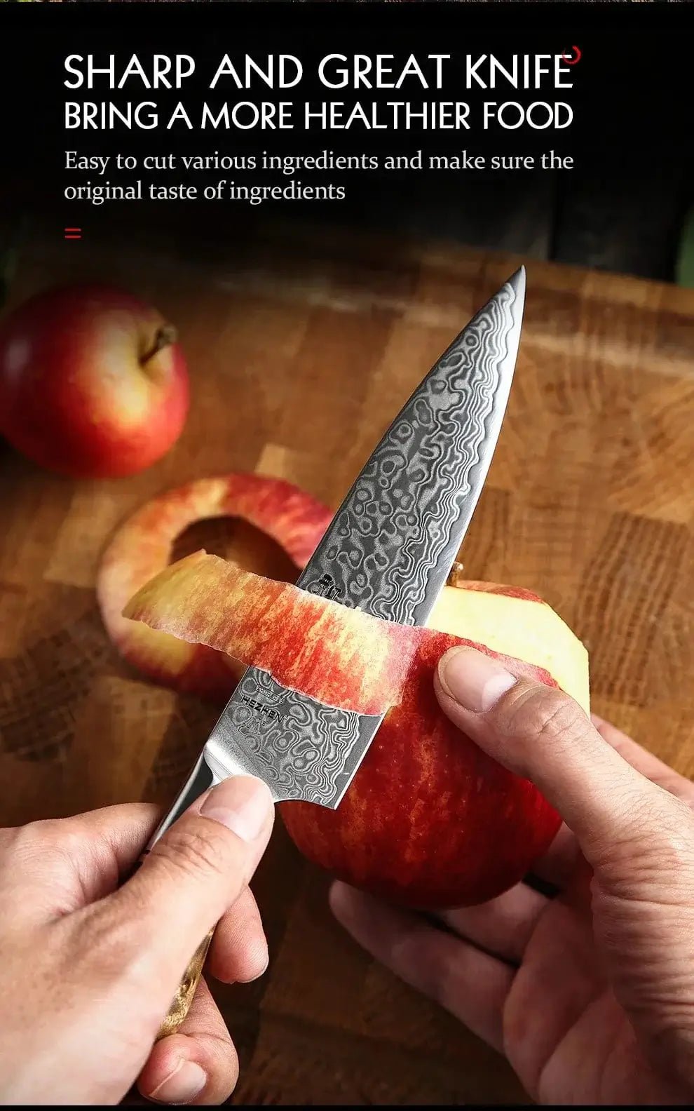 China China utilityknife / 5 inch HEZHEN 5 inch Utility Knife Real 67 Layer Damascus Super Steel Super Cook Knife Pretty Peeling Knife Super Sharp Kitchen Knife
