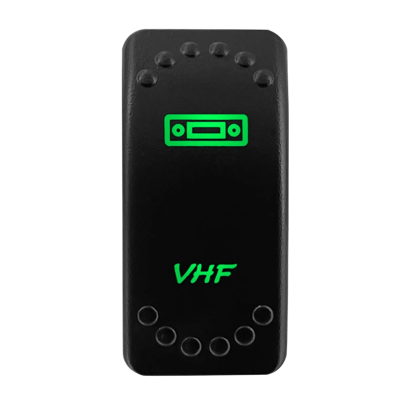 China China VHF Waterproof Green Led Car Rocker Switch On Off 12V 20A Washer Wiper Momentary Toggle Switch For Marine Boat ATV RZR RV Autosteer
