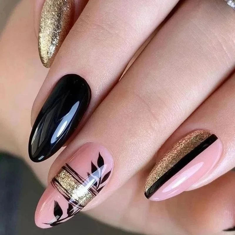 China China W258 24pcs Light Green Stripe Gradient Wearing Fake Nails Seamless Removable Full Cover Long False Nails Press On Nails With Designs