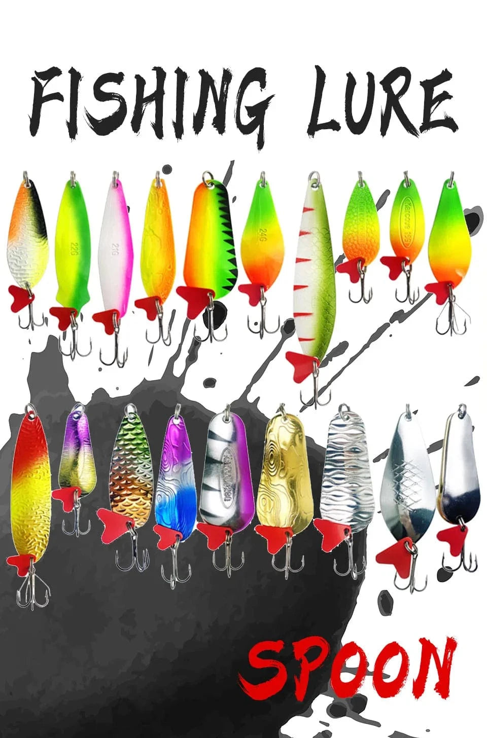 China China WALK FISH New 16g-28g Metal Spinner Spoon trout Fishing Lure Hard Bait Sequins Noise Paillette Bait hard sequins spinner