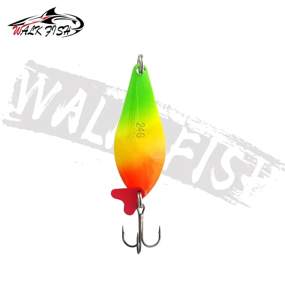 China China WALK FISH New 16g-28g Metal Spinner Spoon trout Fishing Lure Hard Bait Sequins Noise Paillette Bait hard sequins spinner
