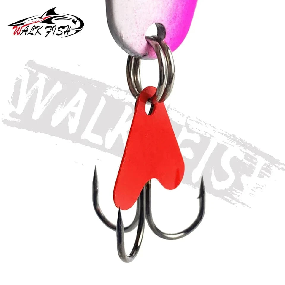 China China WALK FISH New 16g-28g Metal Spinner Spoon trout Fishing Lure Hard Bait Sequins Noise Paillette Bait hard sequins spinner