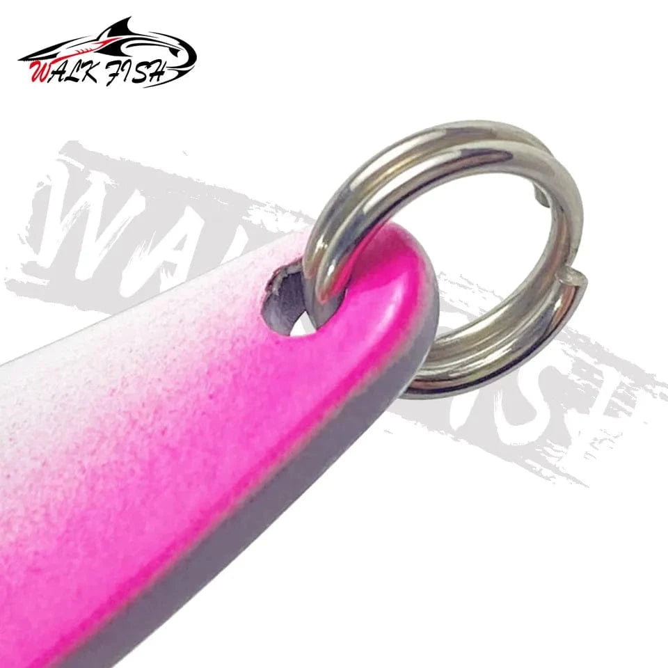 China China WALK FISH New 16g-28g Metal Spinner Spoon trout Fishing Lure Hard Bait Sequins Noise Paillette Bait hard sequins spinner