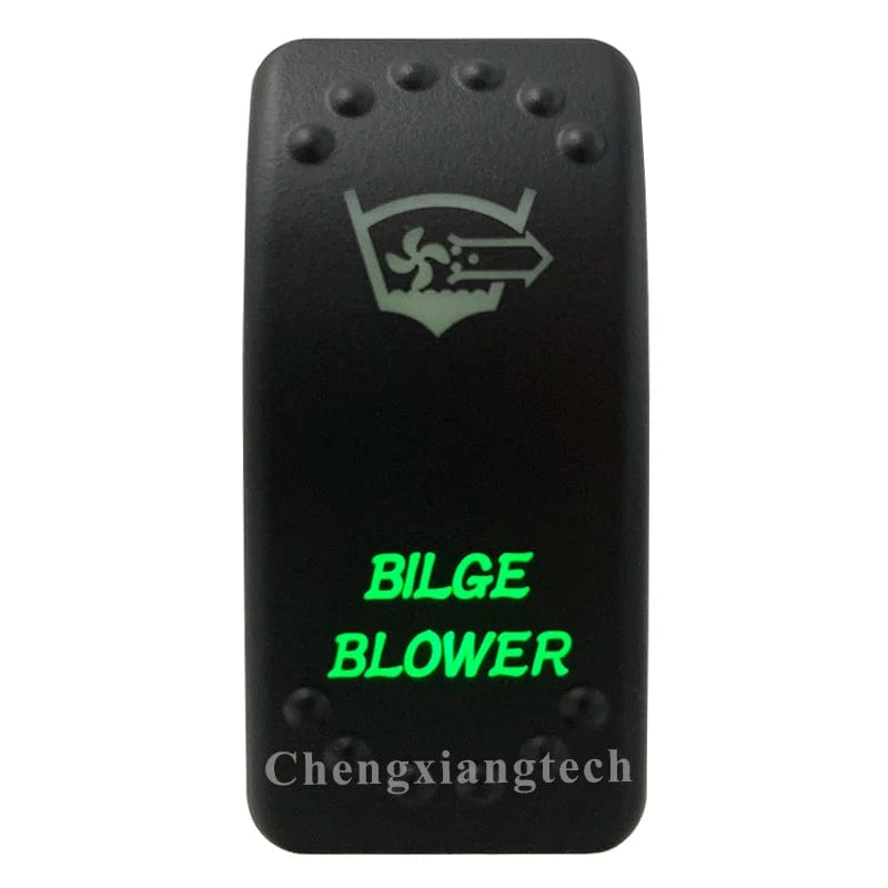 China China Waterproof Green Led Car Rocker Switch On Off 12V 20A Washer Wiper Momentary Toggle Switch For Marine Boat ATV RZR RV Autosteer
