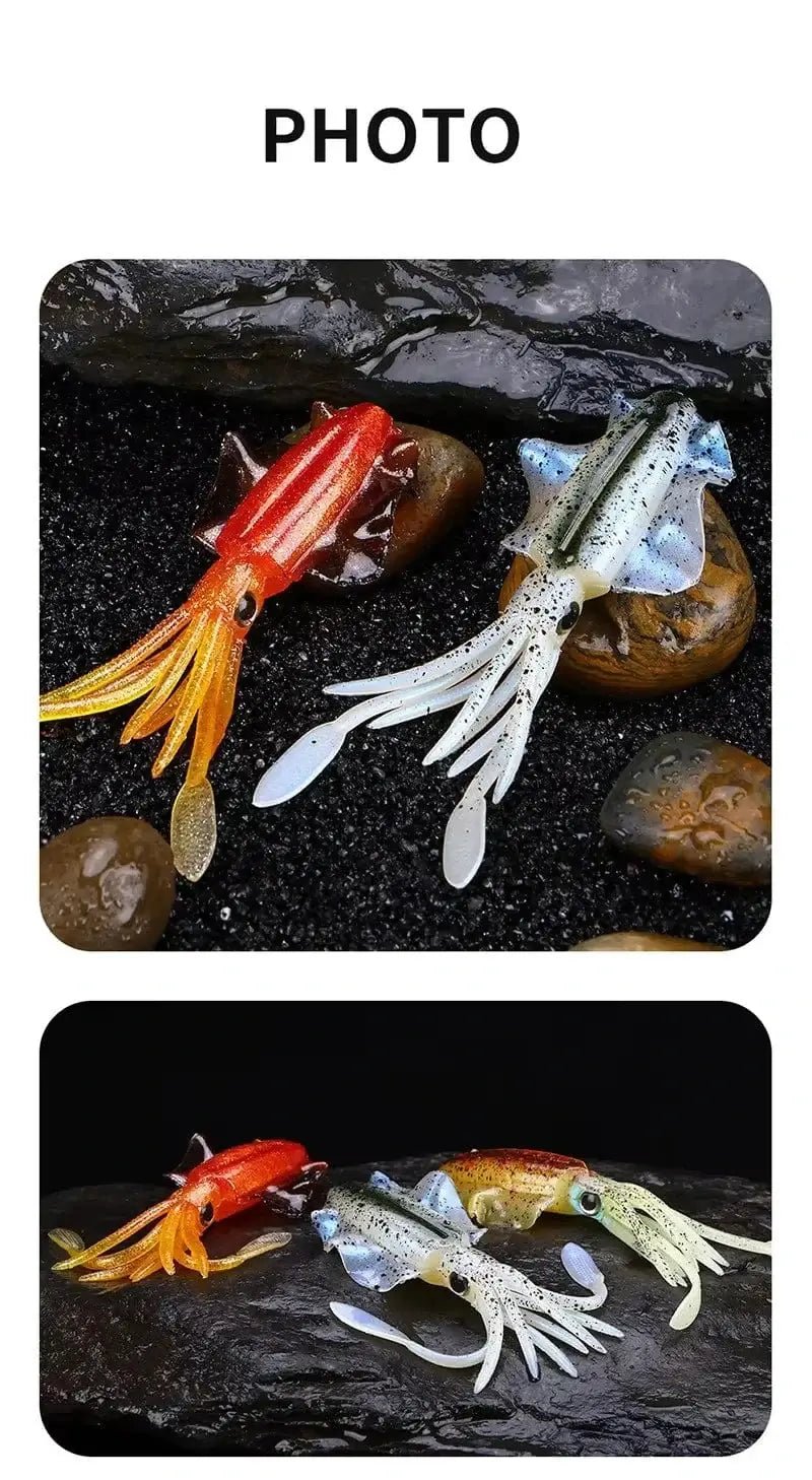 China China WEIHE （5pcs） 7cm/2g 10.5cm/7g soft fishing lure squid fishing bait lifelike octopus TPE swimbait for saltwater