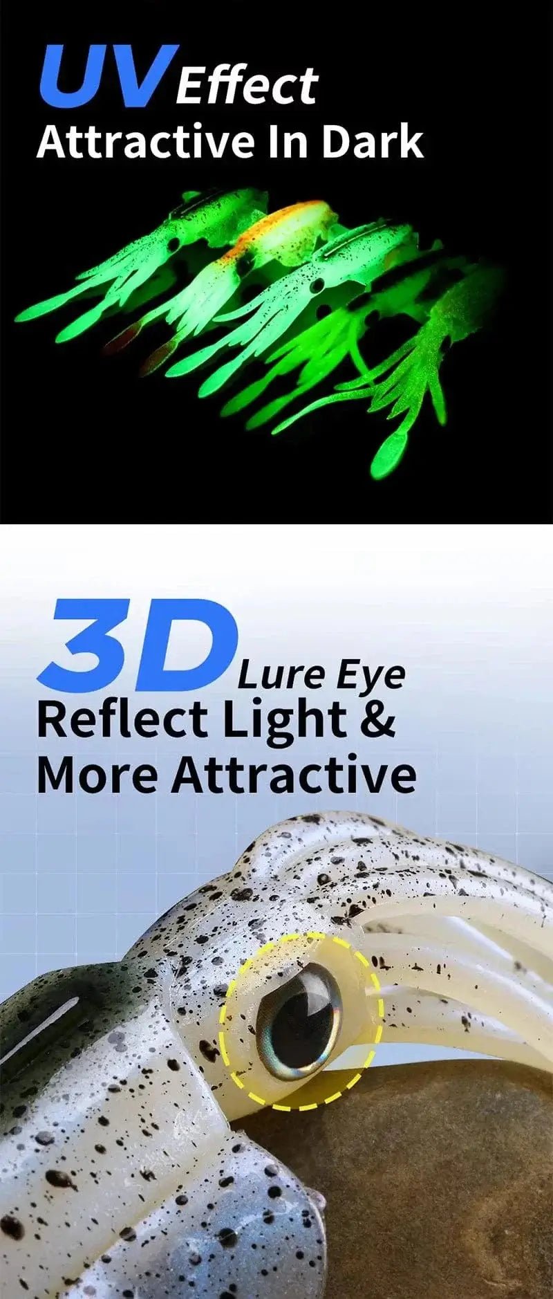 China China WEIHE （5pcs） 7cm/2g 10.5cm/7g soft fishing lure squid fishing bait lifelike octopus TPE swimbait for saltwater