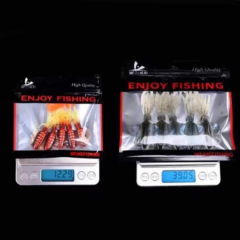China China WEIHE （5pcs） 7cm/2g 10.5cm/7g soft fishing lure squid fishing bait lifelike octopus TPE swimbait for saltwater