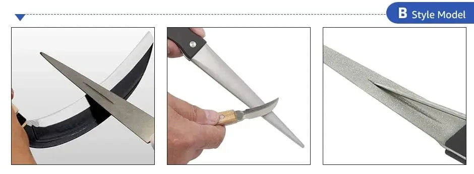 China China Whetstone Stone Diamond Knife Sharpener Knife Sharpening Curved Surface for Knife Scissors Honing Bar Kitchen Grinding Tool