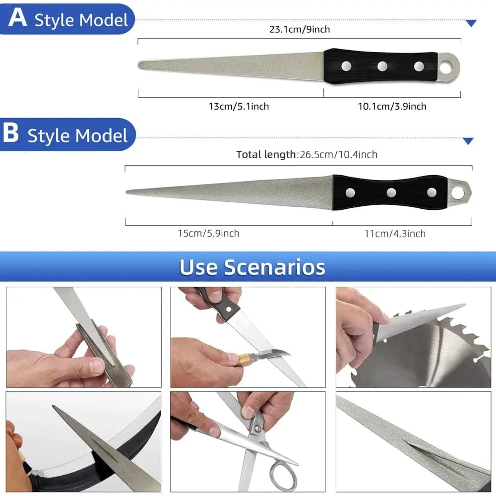 China China Whetstone Stone Diamond Knife Sharpener Knife Sharpening Curved Surface for Knife Scissors Honing Bar Kitchen Grinding Tool