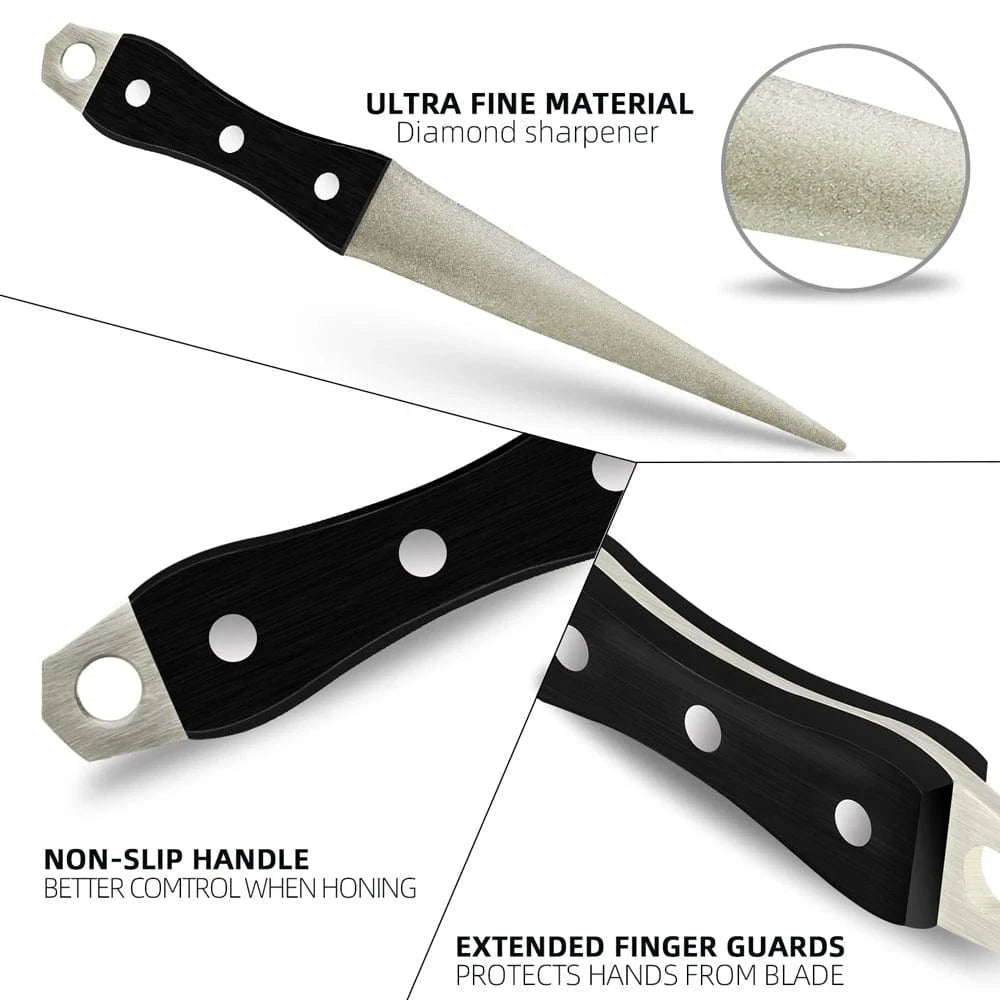 China China Whetstone Stone Diamond Knife Sharpener Knife Sharpening Curved Surface for Knife Scissors Honing Bar Kitchen Grinding Tool