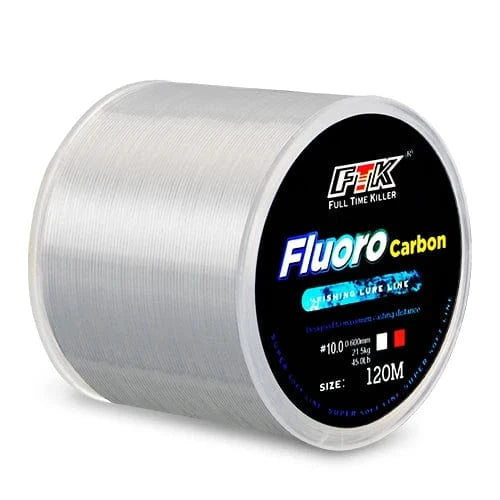 China China white / 0.50mm-34.32LB 120M Fluorocarbon Coating Fishing Line 0.20mm-0.60mm 7.15LB-45LB Carbon Fiber Leader Line Fishing Lure Wire Sinking Line Japan