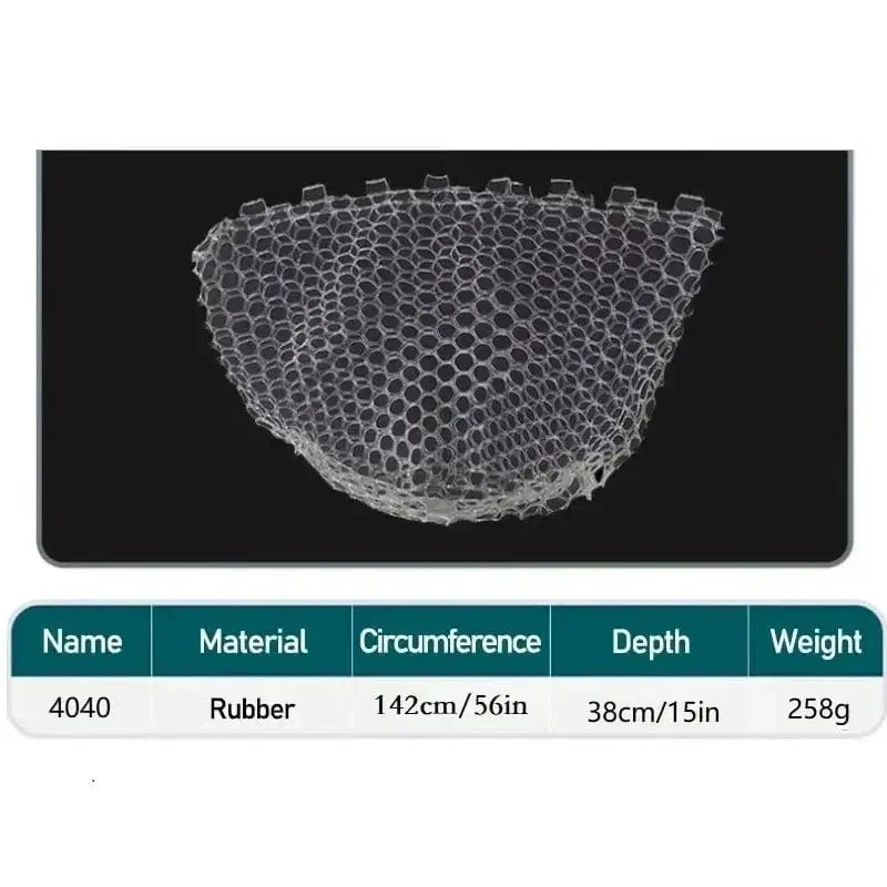 China China White-4040 / CHINA Silicone Fishing Net Head Durable Fly Fishing Replacement Mesh Net 30cm 50cm 60cm Depth Mesh Landing Net Fishing Accessory Tool