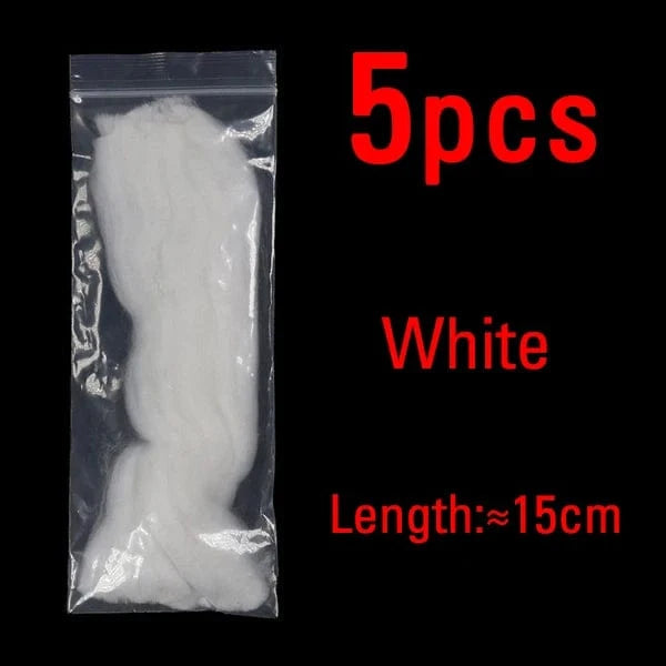 China China White 5PCS ICERIO Fly Fishing Multiple Color Egg Yarn Glow Bug Yarn Fiber Baitfish Lure Parachute Fly Tying Material