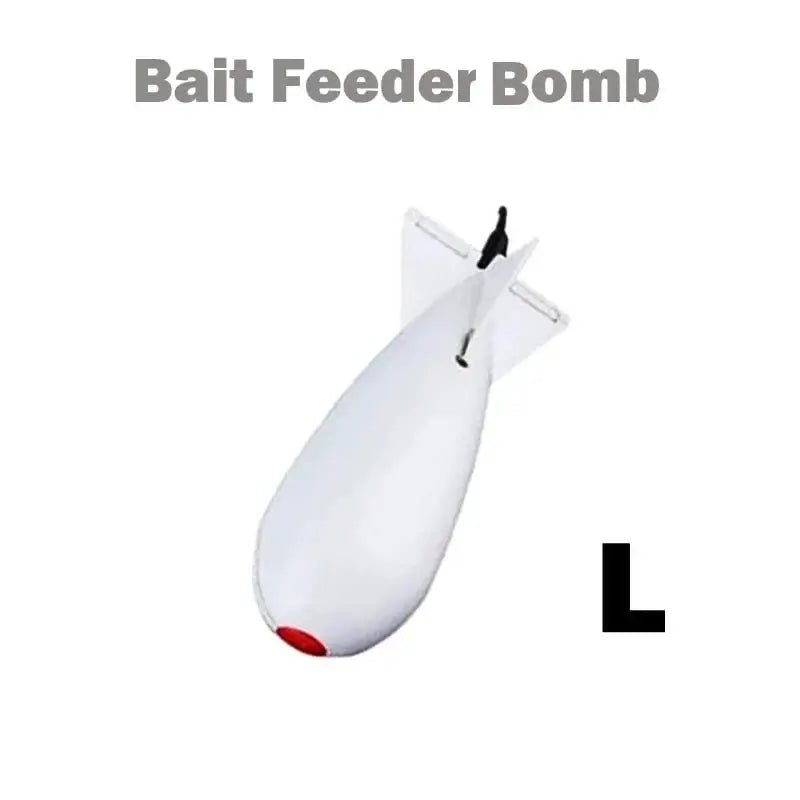 China China whiteL TOLU Fishing Rocket Feeder Large Small Spod Bomb Float Lure Bait Holder 2 Size Pellet Rockets Feeders Position Gear Accessories