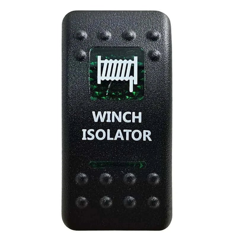 China China Winch Isolator Green Led Light Bar Rocker Switch SPST 5Pins/DPDT 7Pins For Car Marine Boat IP68 NARVA Carling ARB Auto Parts Camper Replacement